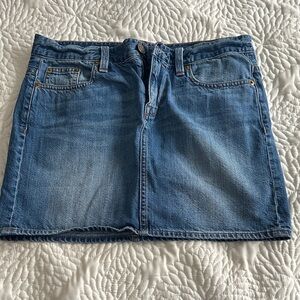 J. Crew Blue Denim Mini Skirt